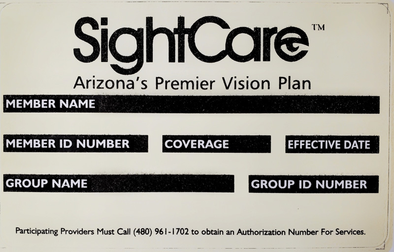 SightCard Member Card Example